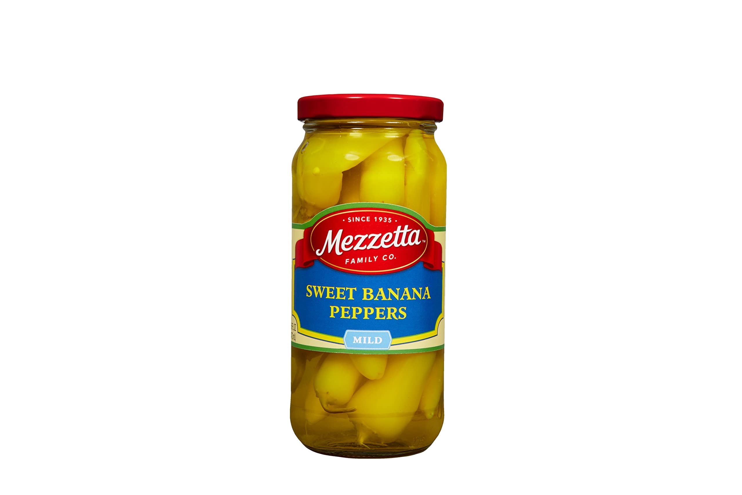 (Pack of 6) Mezzetta Mild Sweet Banana Peppers, 16 fl oz