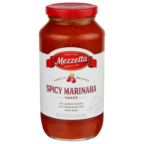 (Pack of 6) Mezzetta Spicy Marinara Sauce 25 oz