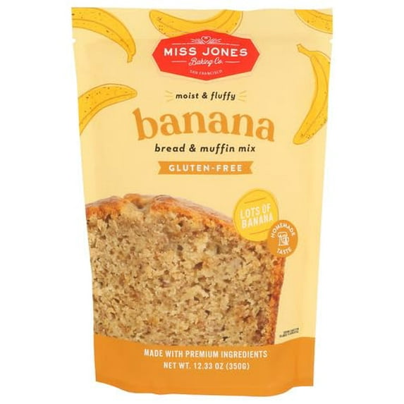 (Pack of 6) Miss Jones Baking Co Banana Bread Mix 12.35 Oz