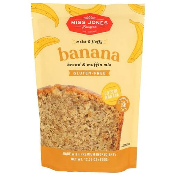 (Pack of 6) Miss Jones Baking Co Banana Bread Mix 12.35 Oz