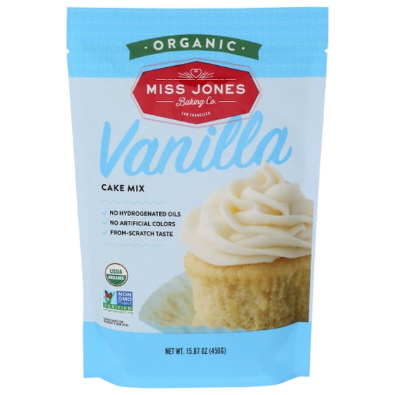 Pack of 6 Miss Jones Baking Co Vanilla Cake Mix 15.87 oz