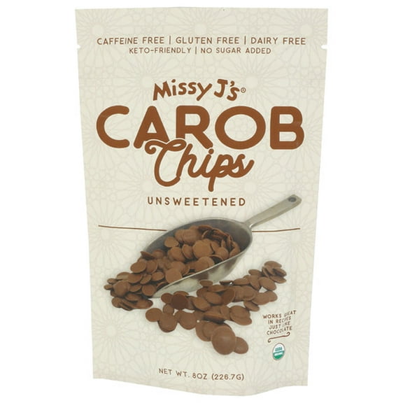 (Pack of 6) Missy Js Unsweetened Carob Chips 8 oz