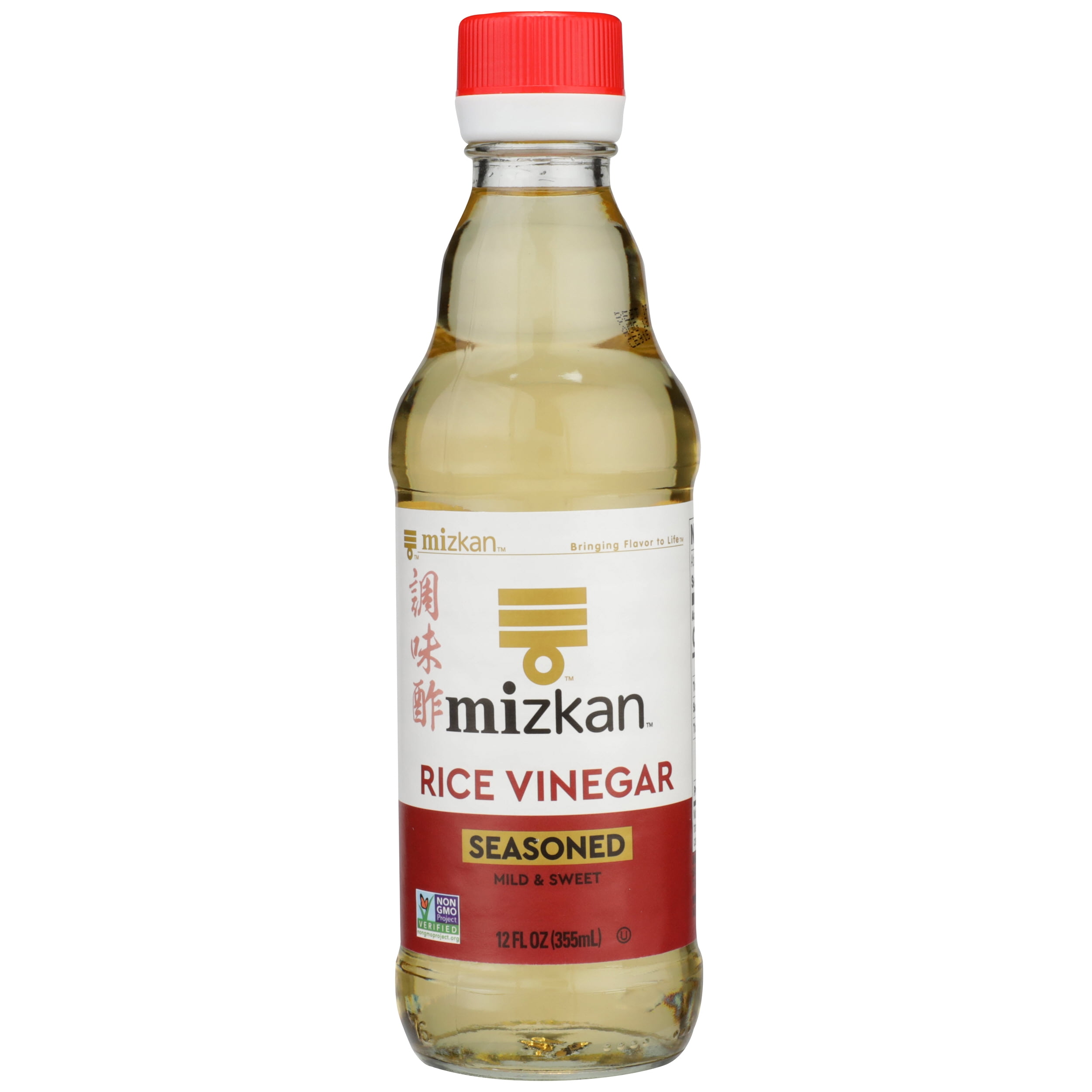 Pack of 6, Mizkan Mild & Sweet Rice Vinegar, 12 oz