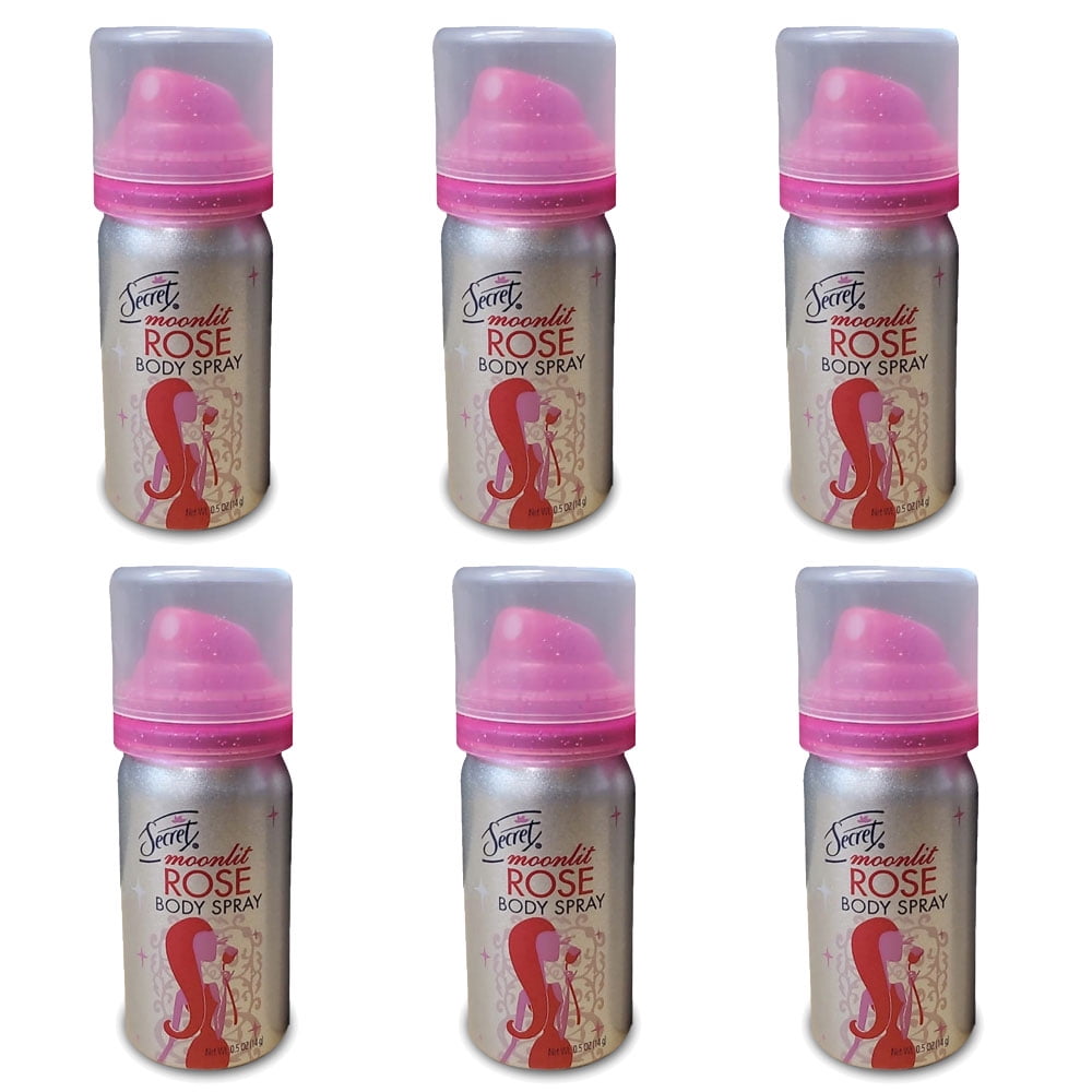 ミュージシャン CDL TOKYO Body Mist / Moonlit Rose Pack of (6) Moonlit Rose by Secret Body Spray Net Wt 0.5 OZ