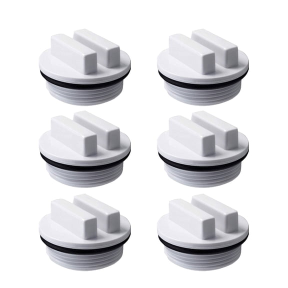 Pack of 6 Multifuntional Spa Drain Plug Pool Spa Return Winterizing Plug