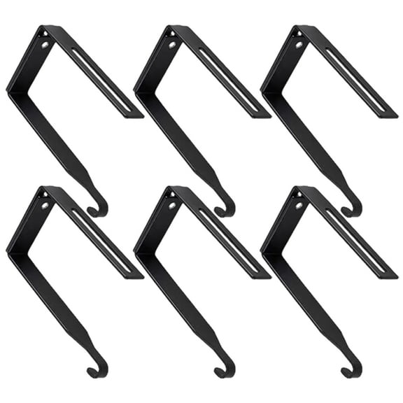 Pack of 6 Multipurpose Adjustable Hook Without Drilling for Concrete Cinders Block Wall Outdoor Lighting Decoration