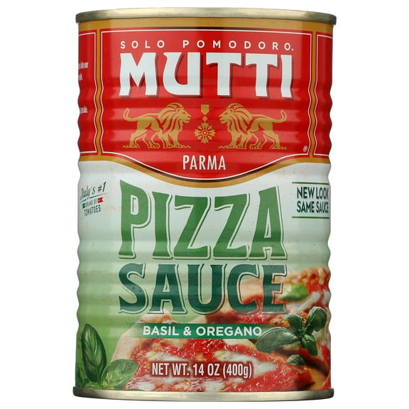 Pack of 6, Mutti Basil & Oregano Pizza Sauce, 14 oz