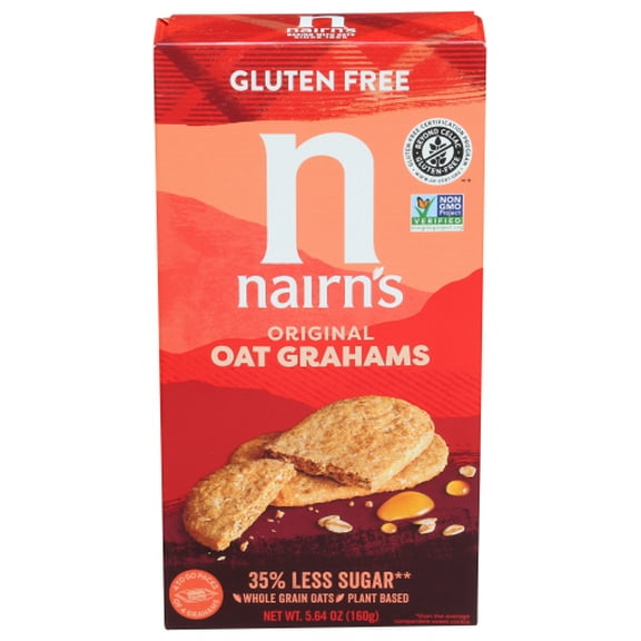 (Pack of 6) Nairn's Graham Oatmeal Cookies 5.64 Oz