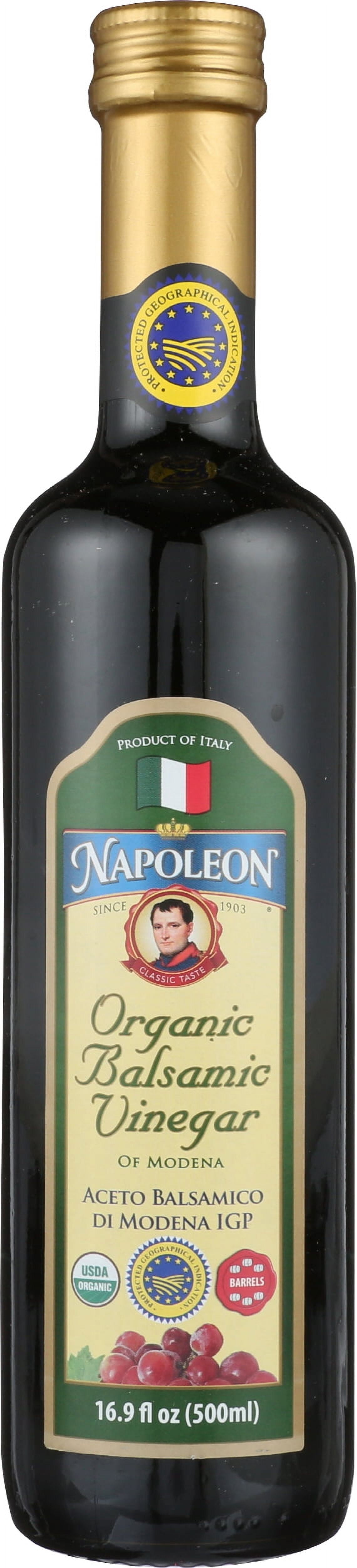 Pack of 6, Napoleon Organic Balsamic Vinegar, 16.9 fl oz