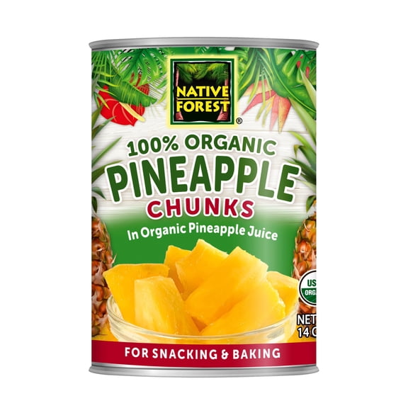 (Pack of 6) Native Forest Organic Pineapple Chunks 14 Oz