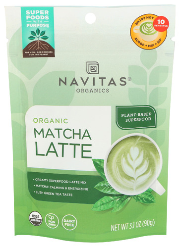 (Pack of 6) Navitas Latte Matcha Green Organic 3.1 Oz