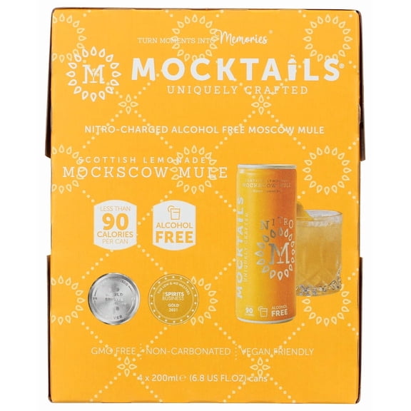 (Pack of 6) Nitro Mocktails Non-Alcoholic Moscow Mule Mocktail 27.2 Fo