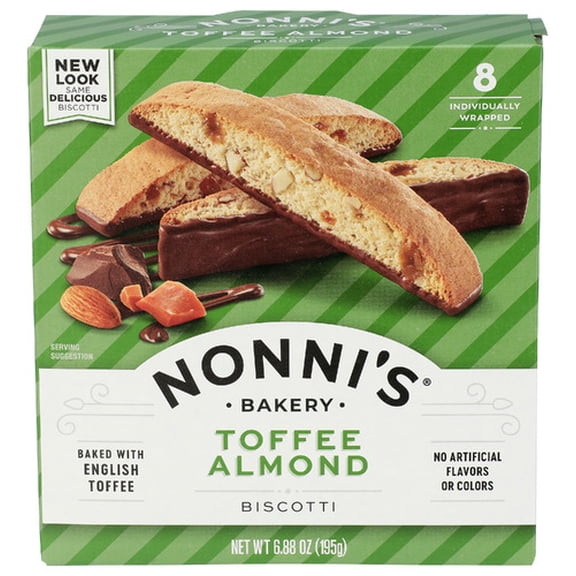 (Pack of 6) Nonni's Almond Toffee Biscotti 6.88 Oz