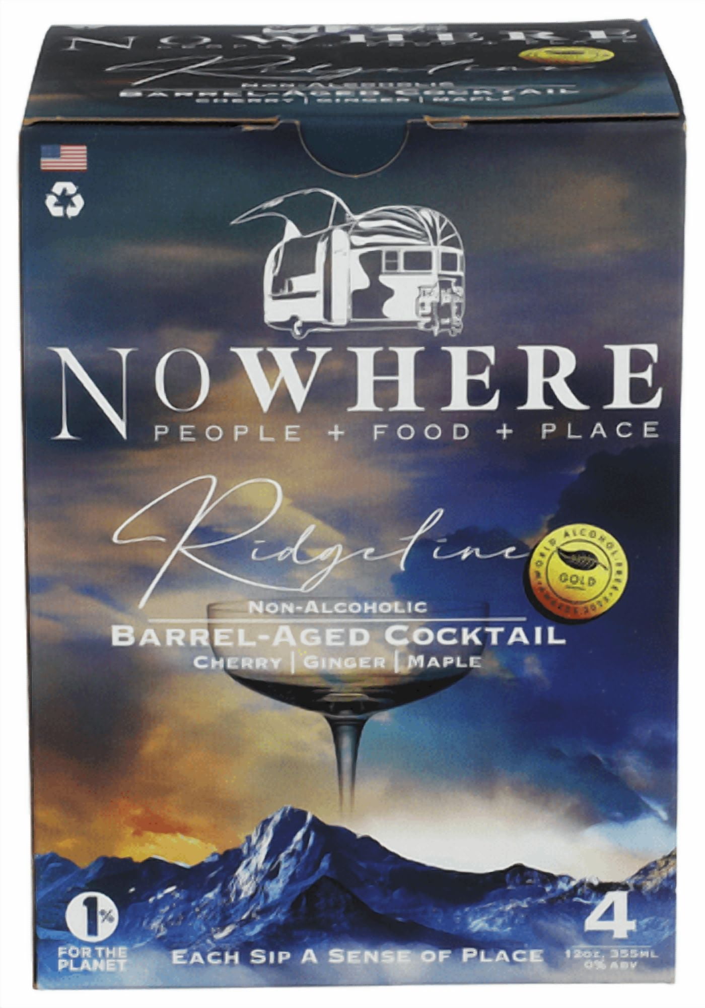 (Pack of 6) Nowhere NA Cocktail Ridgelin 4pk 48 Fo