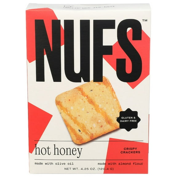 (Pack of 6) Nufs Superfoods USA Limited Cracker Hot Honey B 4.25 Oz