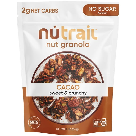 (Pack of 6), Nutrail Keto Nut Granola Cacao, 8 oz