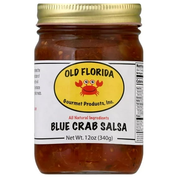 Pack of 6, Old Florida Gourmet Blue Crab Salsa, 12 oz