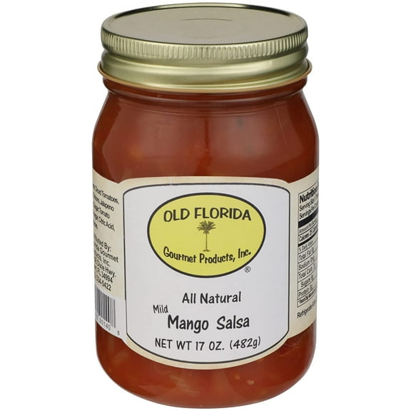 Pack of 6, Old Florida Gourmet Mild Mango Salsa, 17 oz
