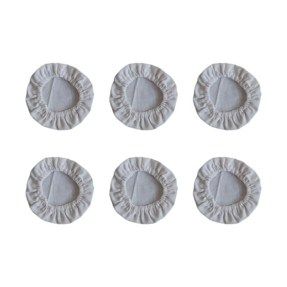 Pack of 6 Organic Cotton Stretchy Food Bowl Covers Untreated Reusable Cloth Perfect For Small To Medium Bowls