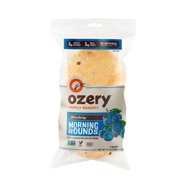 (Pack of 6) Ozery Morning Rounds, Blueberry, 12.7oz