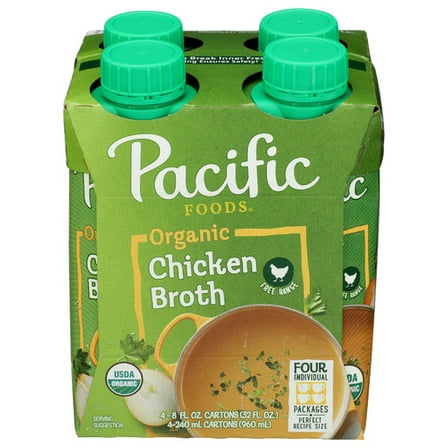 (Pack of 6) Pacific Foods Chicken Broth Prisma 4 Pack 32 Oz