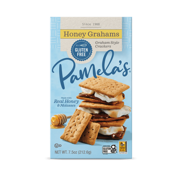 Pamela’s Gluten-Free Honey Grahams, 7.5 oz Box (Pack of 6)