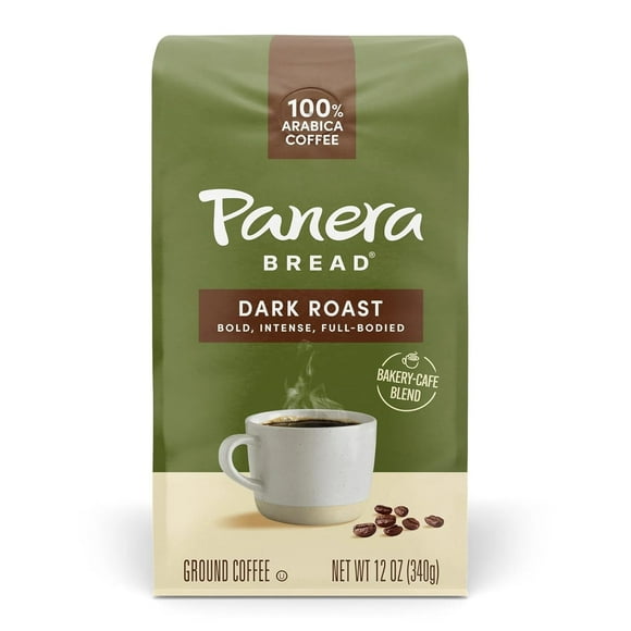 (Pack of 6), Panera Bread Dark Roast Ground Coffee, 12 oz