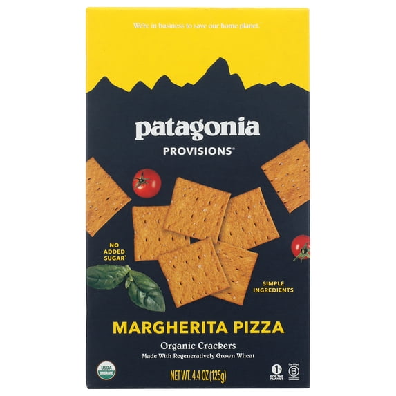 (Pack of 6), Patagonia Provisions Organic Margherita Pizza Crackers , 4.4 oz