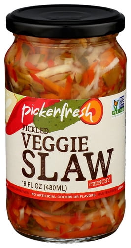 (Pack of 6) Pickerfresh Pickled Veggie Slaw 16 Oz