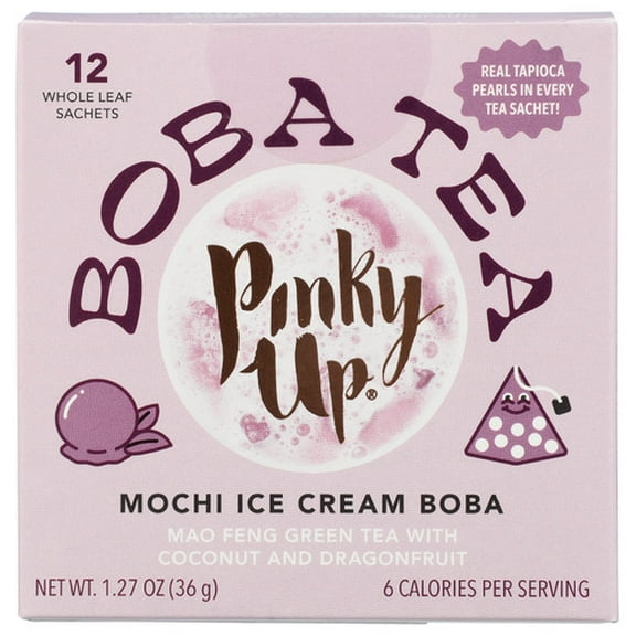 Pack of 6 Pinky Up Tea Boba Mochi Ice Cream 12 pk