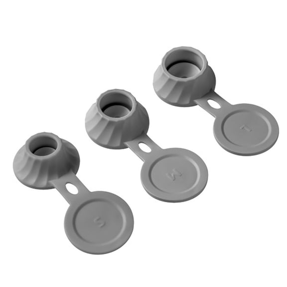 Pack of 6 Plastic Cap for Kitchen Condiment Bottles Inverted Bottle Cap Flip-Top Dispensing Cap Household