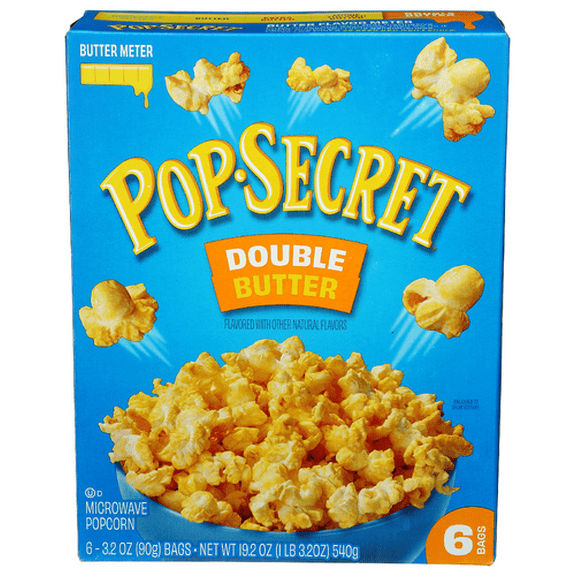 (Pack of 6) Pop Secret Popcorn Double Butter 6 ct 19.2 oz