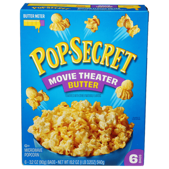 (Pack of 6) PopSecret Popcorn Movie Theater Butter 6 ct 19.2 oz