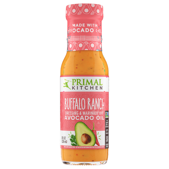 Pack of 6, Primal Kitchen Buffalo Ranch Dressing with Avocado Oil, 8 fl oz