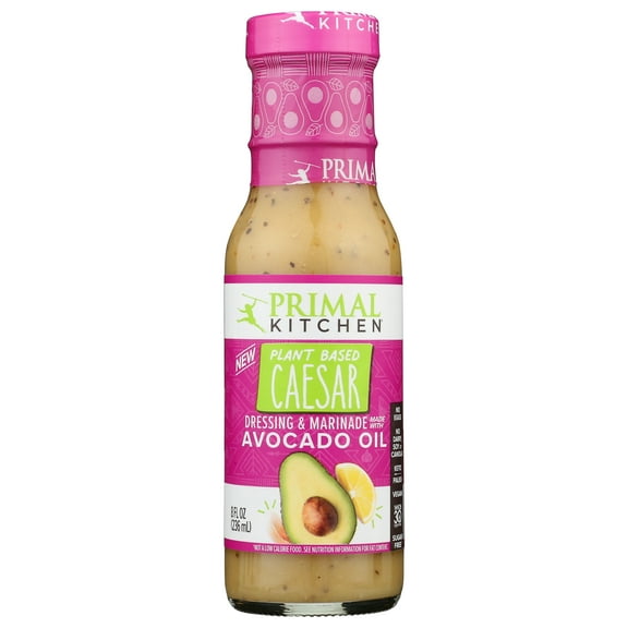Pack of 6, Primal Kitchen Plant Based Caesar Dressing made with Avocado Oil, 8 fl oz