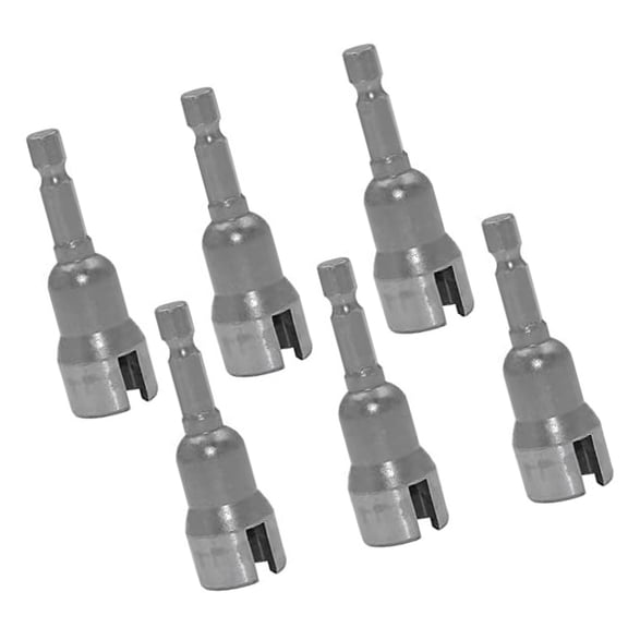 Pack of 6 Professional Slotted Socket 4mm with Antislip Feature Suitable for Versatile Applications in Various Industry