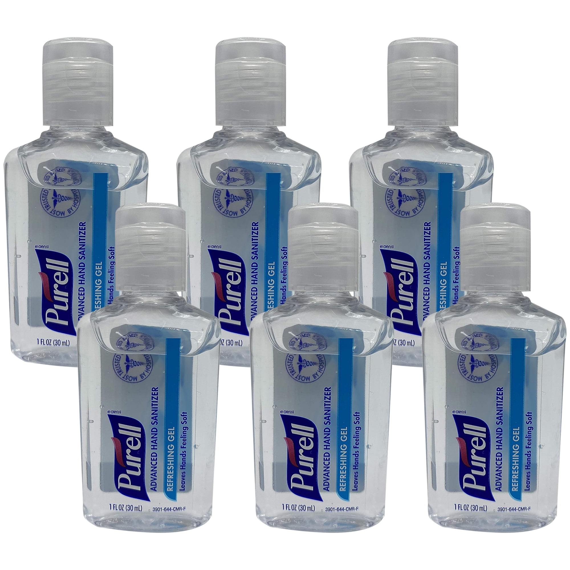 Pack of 6 Purell Advanced Hand Sanitizer Refreshing Gel 1 Fl Oz