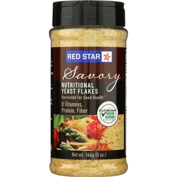 Pack of 6, Red Star Nutritional Yeast Flakes, 5 oz