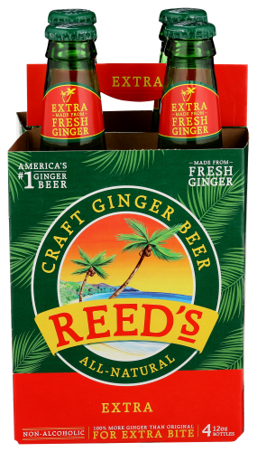 (Pack of 6) Reeds Soda 4-Pack Ginger Extra 48 Fo