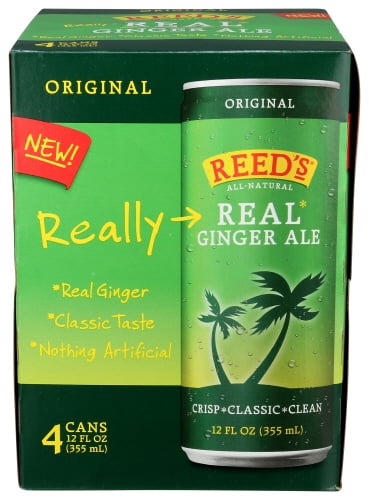 (Pack of 6) Reeds Soda Ginger Ale 48 Fo