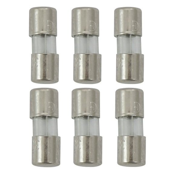 Pack of 6 Replacement Fuses for Mini Christmas Lights 3 Amps