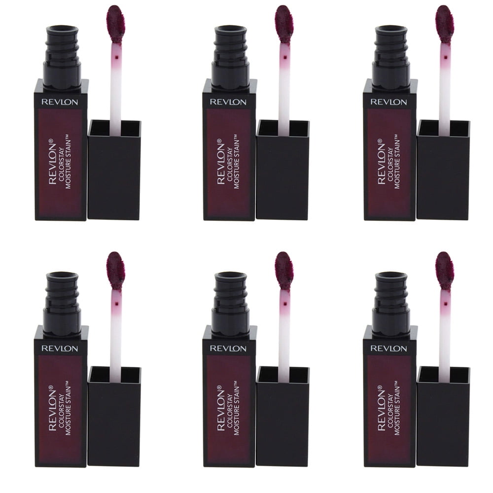 Pack of (6) Revlon ColorStay Moisture Stain, Parisian Passion/005, 0.27 Fluid Ounce