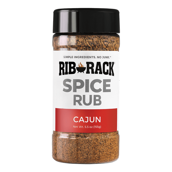 Pack of 6, Rib Rack Cajun Spice Rub, 5.5 oz