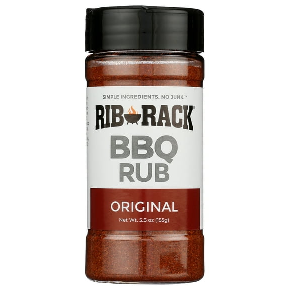 Pack of 6, Rib Rack Original BBQ Rub, 5.5 oz
