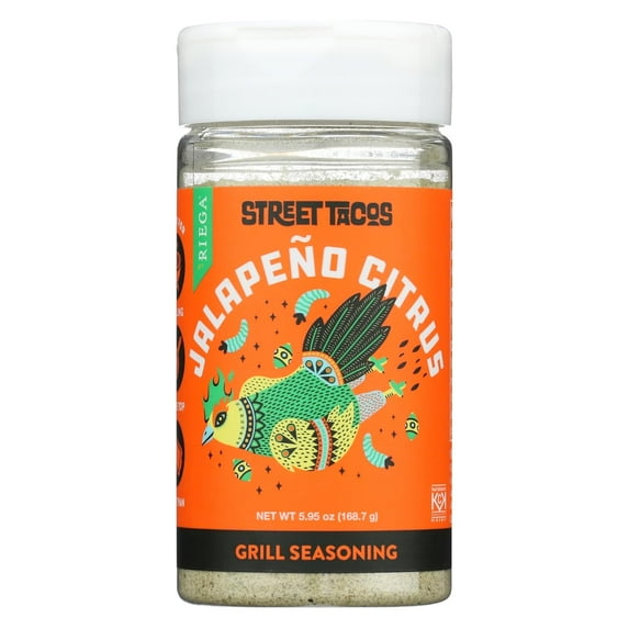 (Pack of 6), Riega Jalapeno Citrus Street Taco Grill Seasoning, 5.95 oz