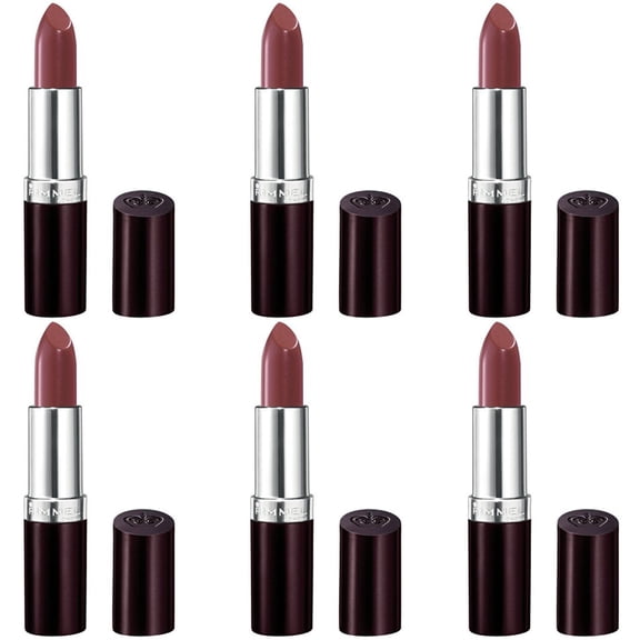Pack of (6) Rimmel Lasting Finish Lipstick 264 Coffee Shimmer 0.14 Ounces