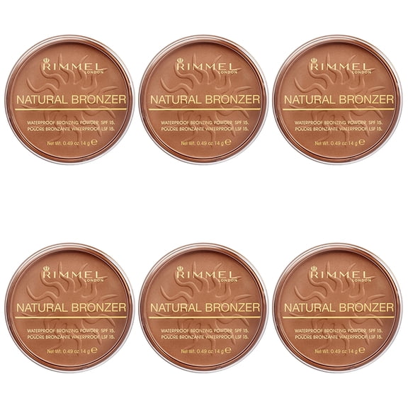 Pack of (6) Rimmel Natural Bronzer Sun Bronze