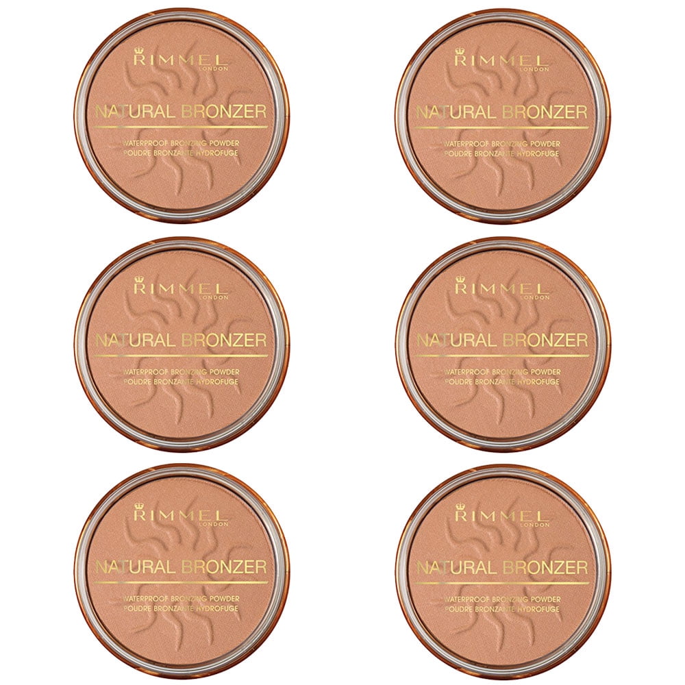 Pack of (6) Rimmel Natural Bronzer, Sunshine 020 0.49 Ounce