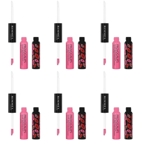 Pack of (6) Rimmel Provocalips 16hr Kissproof Lipstick, 200 Ill Call You, 0.14 Fluid Ounce