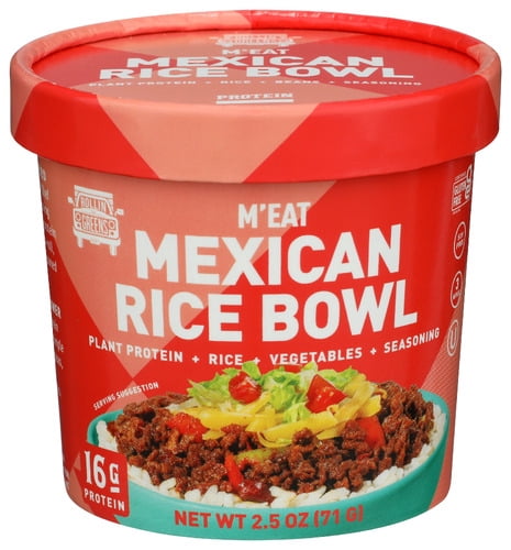 (Pack of 6) Rolling Reens Mexican Meat Rice Bowl 2.5 Oz